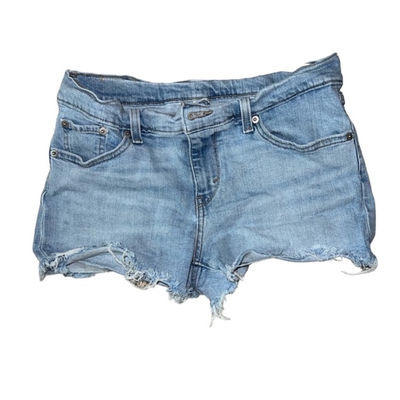 Levi's Pants - Levi’s Women’s Light Wash Denim Cut Off Shorts Size 29